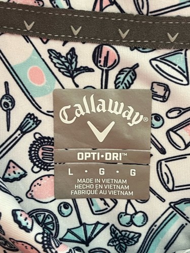 NEU Callaway Golf Poloshirt Größe Large Bar Motiv Getränke Mixer AOP Opti Dri Fit - Bild 2 von 10