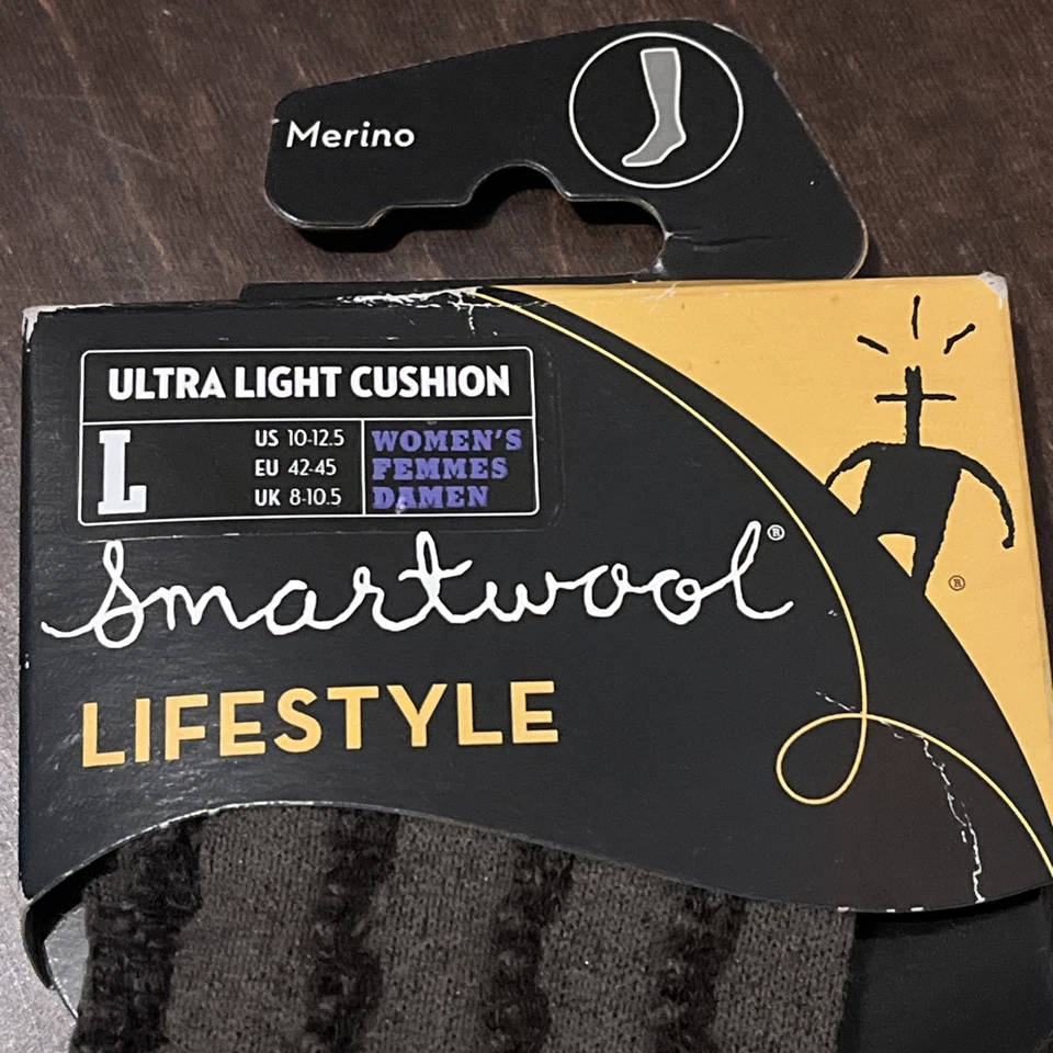 Cojín Smartwool ultra ligero para mujer L 10-12,5 mezcla de lana hasta la rodilla castaño Foto 2 de 4