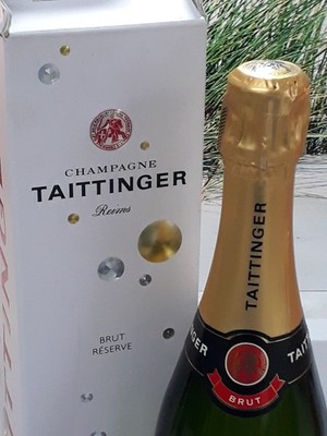 Taittinger Champagner Brut Réserve - Geschenkkarton, Geschenkbox - 0,75l  12,5%