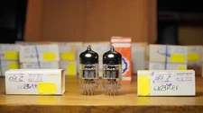 6N23P-EV 88-9's MATCHED PAIR EXCELLENT GRADE 6922 ECC88 6DJ8 REFLEKTOR NOS 2 Pcs