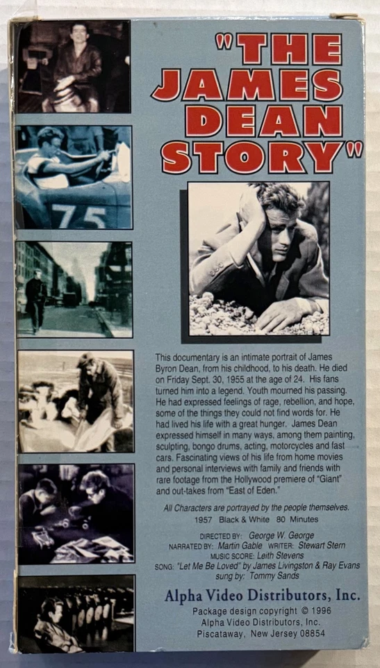 The James Dean Story 1957 VHS Documentary James Dean Clark Gable Rock Hudson Foto 2 de 4