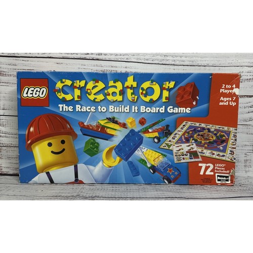 Vintage Lego Creator 1999 Rose Art The Race To Build It Board Game - Picture 2 of 11