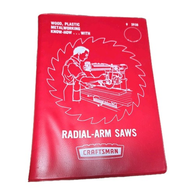 #ad Vintage 1969 Craftsman Radial Arm Saw Handbook Sears Roebuck Technical Manual $15.99