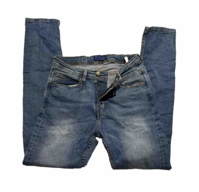 Jean Zara Slim Bleu Délavé – Taille 38/UK10, Coupe Droite, Très Bon état