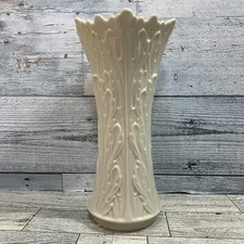Lenox Woodland Collection Acanthus Leaf Vase 8 3/4" Ivory White Made in USA