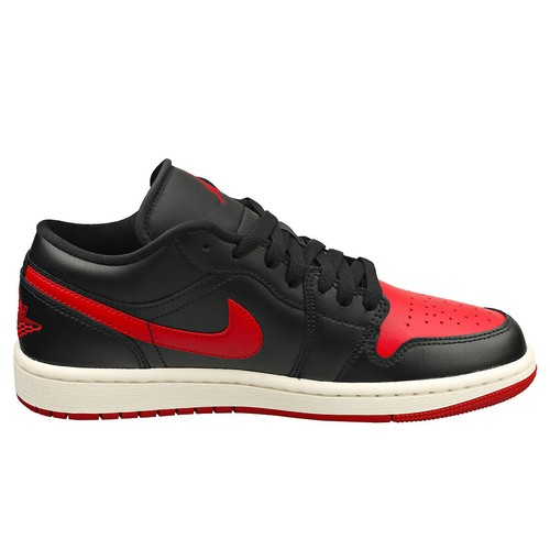 Nike Air Jordan 1 Low Donna Black Red Formatori - 37.5 EU - Imagen 5 de 8