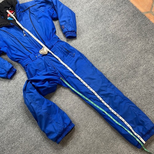 Obermeyer Snowsuit Womens 12 Blue Jasmina Thermolite Insulated Belted Ski Suit - Picture 7 of 15
