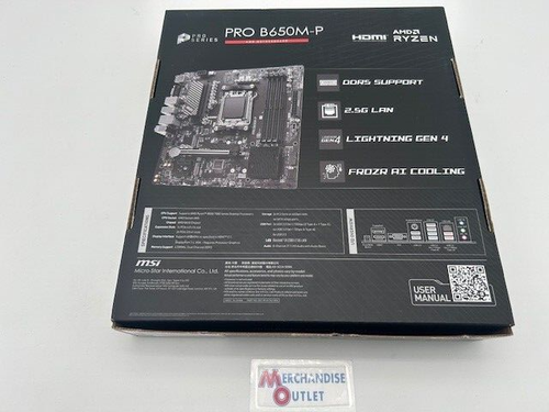 MSI PRO B650M-P AM5 Ryzen Motherboard *NEW SEALED* - Zdjęcie 2 z 3