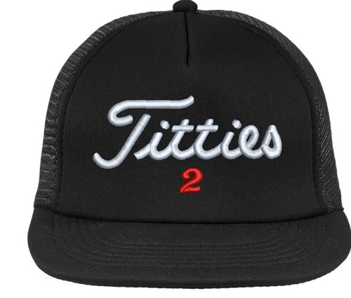 Titties Golf Hat PGA TRUCKERS Cap SNAP 