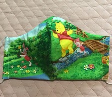 Men s Size Pooh Friends Adult Handmade Face Mask Washable Reusable w/ Pocket