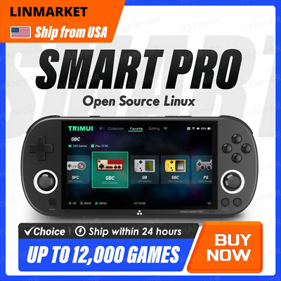 Trimui PRO 64GB Video Game Console Linux System Retro Handheld 4.96'' IPS Screen