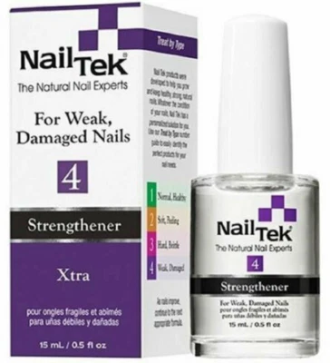 Nail Tek 4 Xtra Strengthener - For Weak, Damaged Nails 15ml