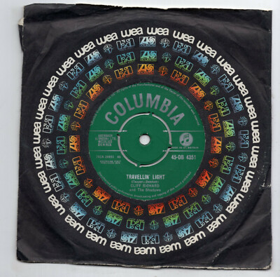 (M936) Cliff Richard & The Shadows, Travellin' Light - 1959 - 7'' vinyl