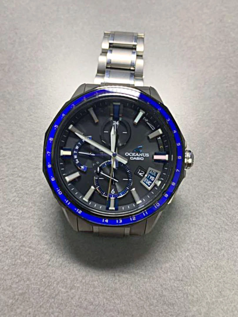 CASIO OCEANUS OCW-G2000G-1AJF GPS radio solar Bluetooth BLUE