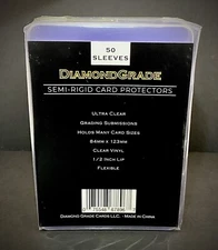 50ct Semi-Rigid Card Protection Sleeves by DIAMONDGRADE