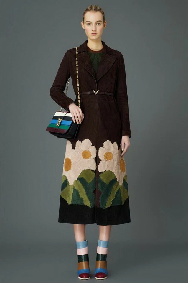 Nuevo botín de cuero a rayas VALENTINO GARAVANI Runway Bo-Y-Ch ~ 36 EUR Foto 2 de 4