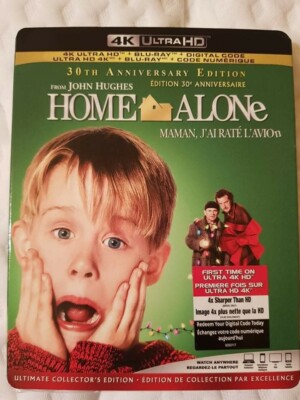 Home Alone 30th Anniversary 4K UHD + Blu-Ray Slipcover  Bilingual Digtal Code! 