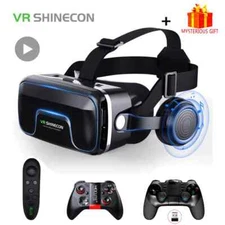 VR Shinecon 10.0 3D Virtual Reality Headset for Smartphone Video Games Goggles