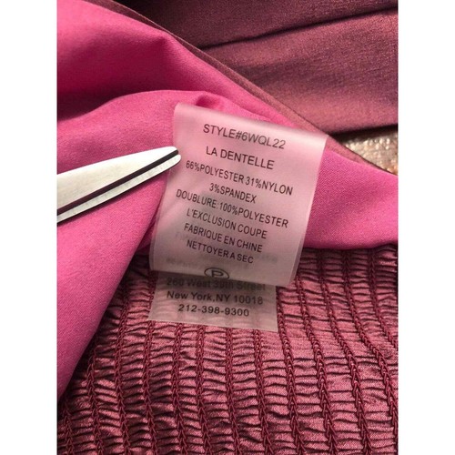 Blusa Tracy Reese Adulto 6 Púrpura Sólido Mangas Abullonadas Cuello Corazón Para Mujer - Imagen 7 de 7
