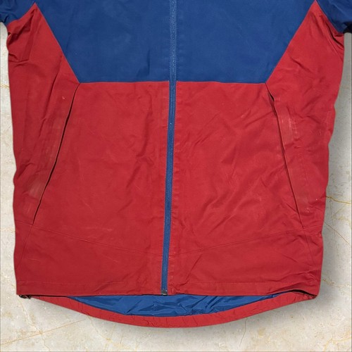 Rot Blaue Berghaus Gore-Tex wasserdichte Herrenjacke mit Kapuze (Größe L) L691 - Bild 7 von 11