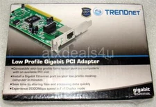 TRENDnet TEG-PCITXRL Gigabit PCI Adapter Low Profile New Sealed