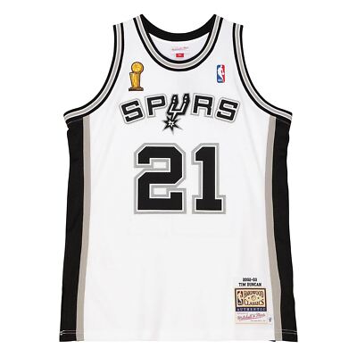 MITCHELL & NESS NBA HOME FINALS JERSEY SAN ANTONIO SPURS 2002 TIM