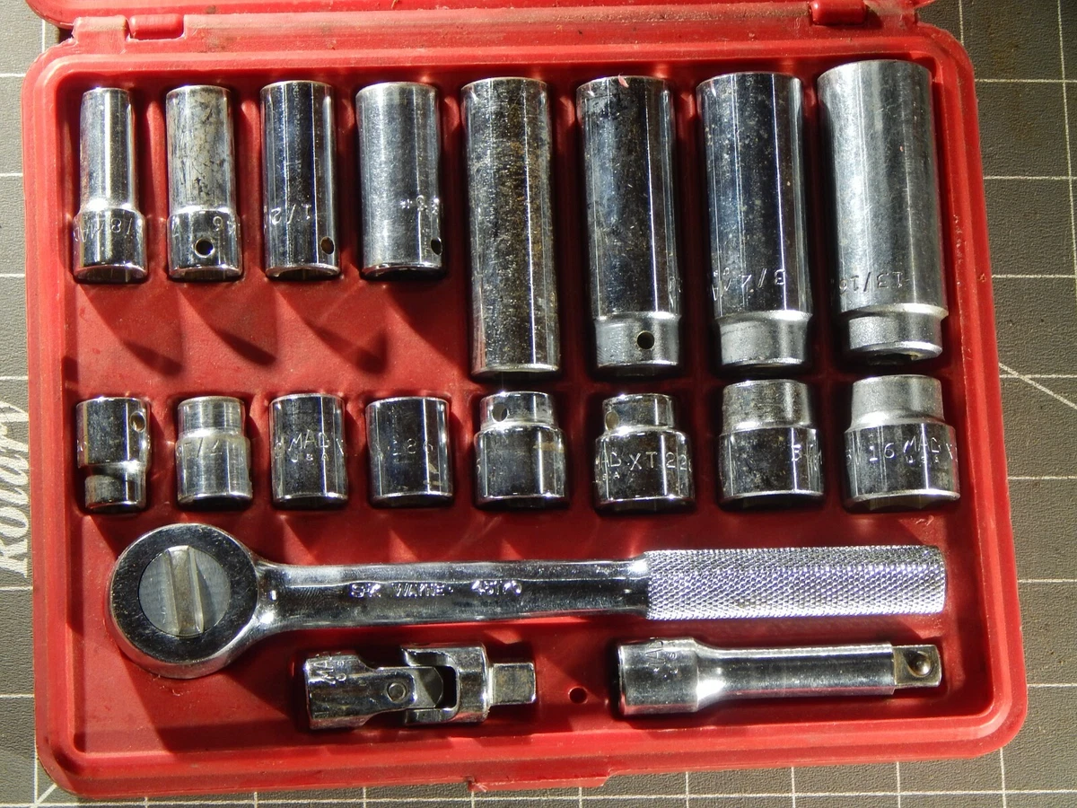Mac SK Ratchet SAE 19Pc 3 8 Drive General Service Set Socket 3 8