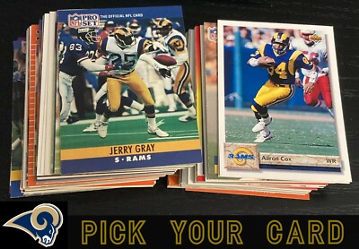 * * YOU PICK ONE * * LOS ANGELES RAMS PLAYER 1990 - 2015 football card single
