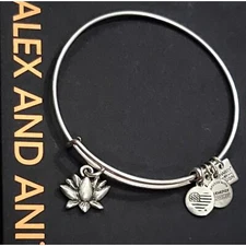 Alex and Ani Lotus Petal Charm Bracelet