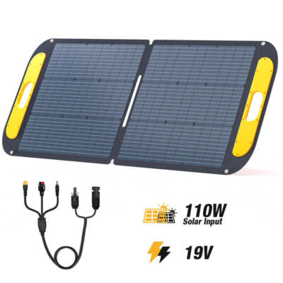 VTOMAN 110W Solarpanel 19V Faltbar für JUMP 2200/1500X/600X Powerstation Outdoor