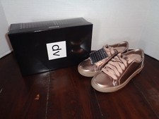 Womens DV by Dolce Vita Sammy Lace Up Metallic Sneakers Shoes