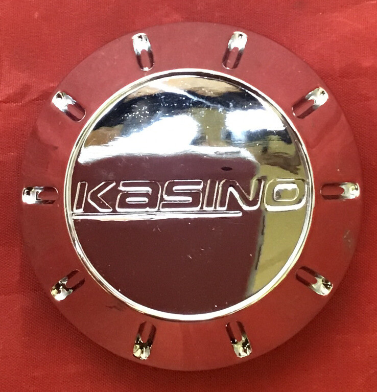ONE NEW CHROME KASINO ALLOYS PD-CAP71-P1035 CUSTOM WHEELS RIM CENTER CAP 10918-image