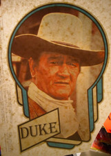 JOHN WAYNE THE DUKE VINTAGE 1970's IRON ON TRANSFER -NICE B-21