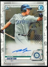 Austin Shenton - 2020 1st Bowman Chrome ON CARD AUTO #CPA-ASH Rays / Mariners