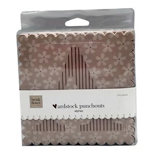 Heidi Grace Cardstock Punchouts Alphas 312 Pieces Fiskars Brown NEW