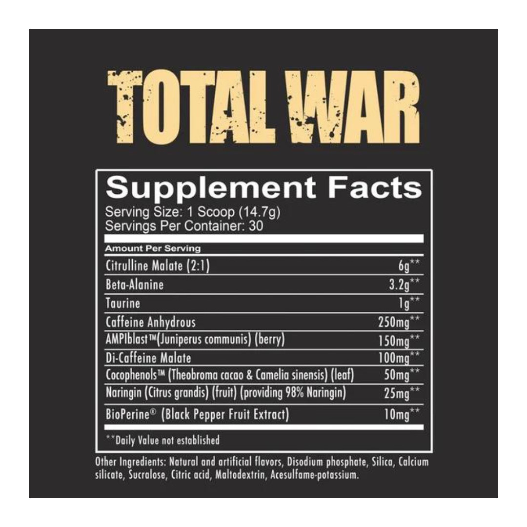 Exp 11/2024REDCON1 TOTAL WAR PREWORKOUT Energy Pump Focus 30 Servings Patriot
