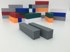 NEW 2 40' Shipping Containers - N Scale 1:160 - GRAY - ALL COLORS AVAILABLE 