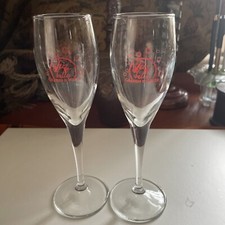 Paul Herard Champagne Glasses - Bulles de Jazz Vintage X 2 Unused