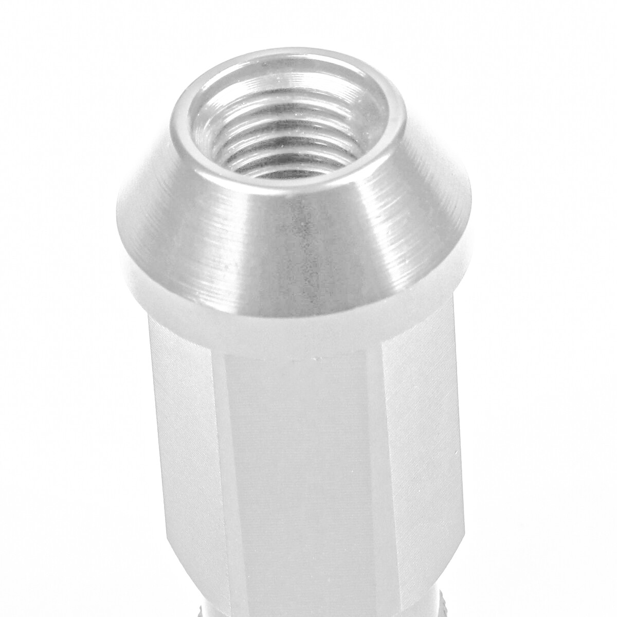 20pcs Silver Racing Extended Open End Tip Steel Wheel Lug Nuts M12x1.5