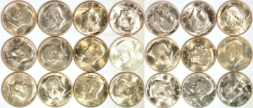 1971-1981 50C P,D (Includes 1976-S Silver) Kennedy Half Dollars UNC  K8010