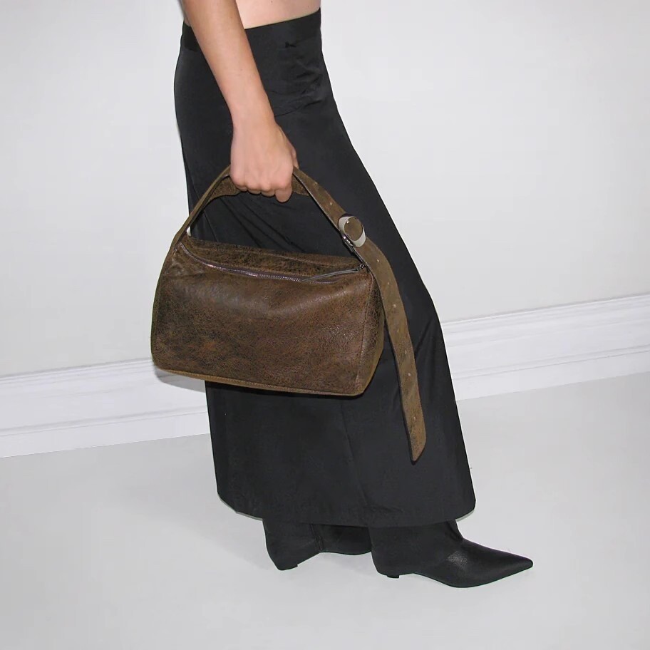 PalomaWool 2023 Square Teabag Full Leather Square Crossbody Bag