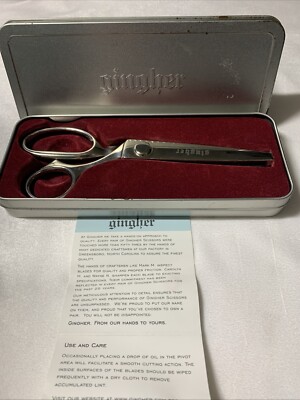 7 1/2 Gingher Pinking Shears Made In Italy