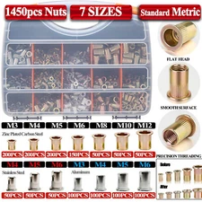 120/900/1450 Rivet Nut Kit Rivnut Nutsert Assort Nut Setter Thread Setting Tool