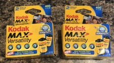 Kodak Max Versatility 400 Film 2 Rolls 24 Exposure Packs X2 Exp 2007 / 2008