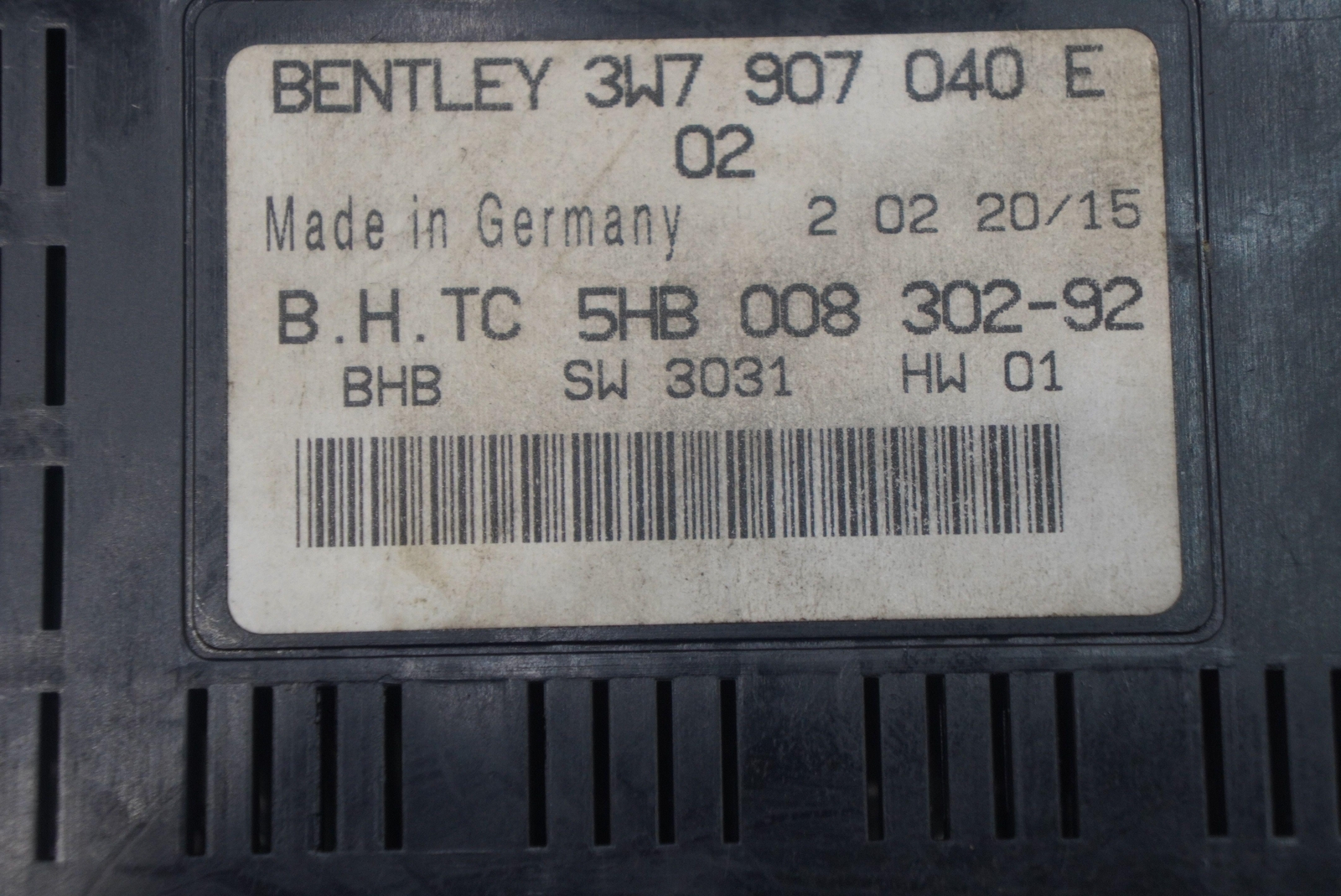 HVAC Air Conditioner Climate Module 3W7907040E Bentley Continental GTC 2016