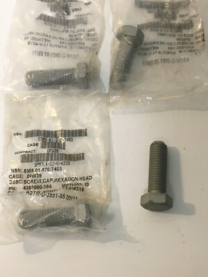 Desc Screw Cap Hexagon Head, 2'' Length, Method: 0FW39 (4 PK)