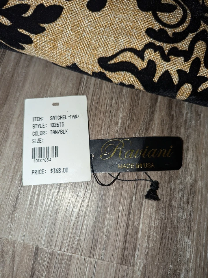 Cartera de tapiz Raviani Bolso de fin de semana Alfombra con joyas Terciopelo Grande EE. UU. Foto 4 de 4