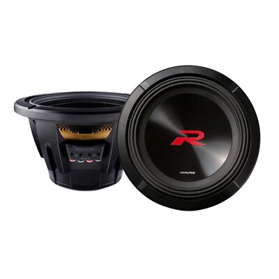 Alpine R2-W10D4 10'' R-Series R2 Subwoofer Dual 4-Ohm 750 Watt RMS