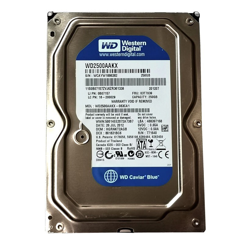Western Digital 250GB WD2500AAKX 7200RPM SATA 3.5'' Desktop