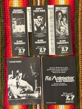 TV clippings * RE-ANIMATOR Don't Look Now BLOODY BIRTHDAY Mutant HORRORE Slasher
